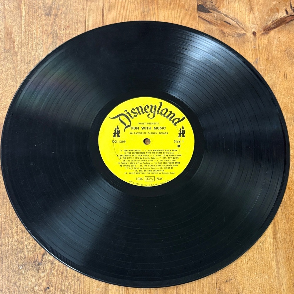 Vintage Disneyland Vinyl Record
